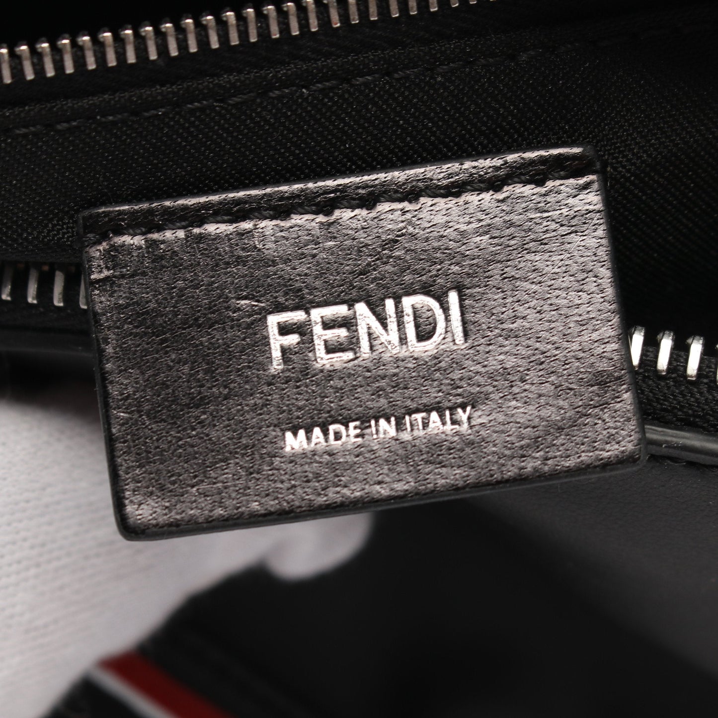 Luxury Fendi Monster Bugseye Body bag Waist bag Leather Black Red