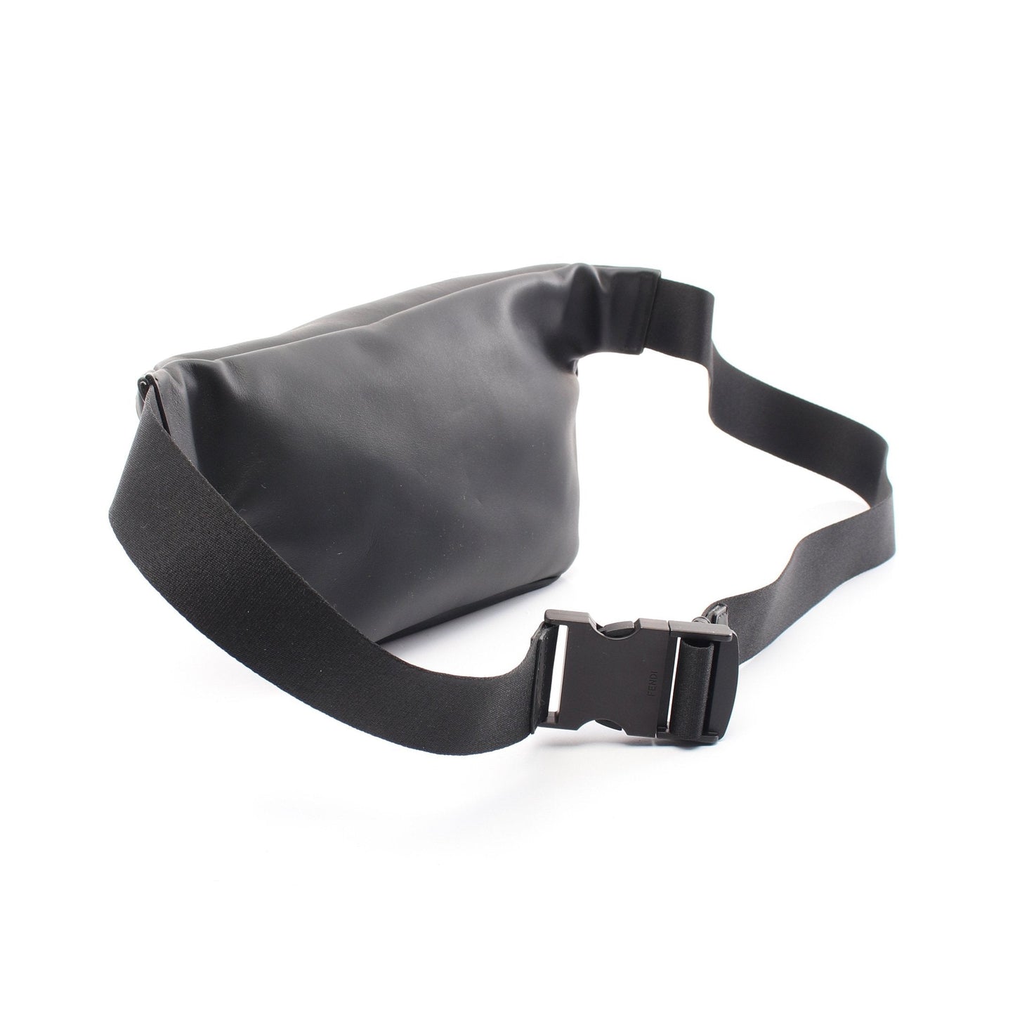 Luxury Fendi Monster Bugseye Body bag Waist bag Leather Black Red