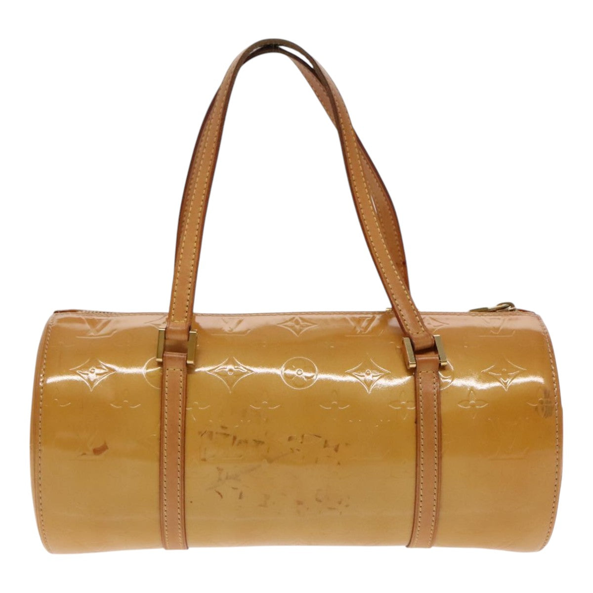 LOUIS VUITTON Monogram Vernis Bedford Hand Bag Beige M91006 LV 95983