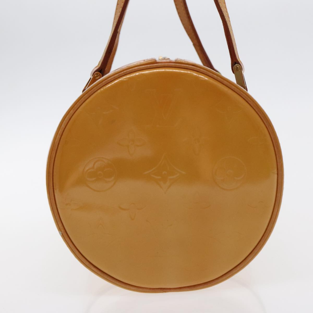 LOUIS VUITTON Monogram Vernis Bedford Hand Bag Beige M91006 LV 95983