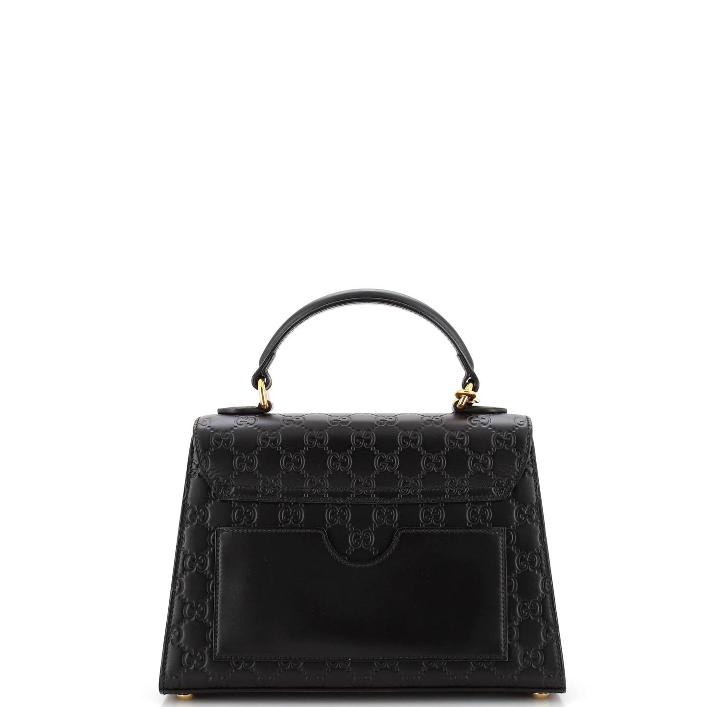 Padlock Top Handle Bag Guccissima Leather Small