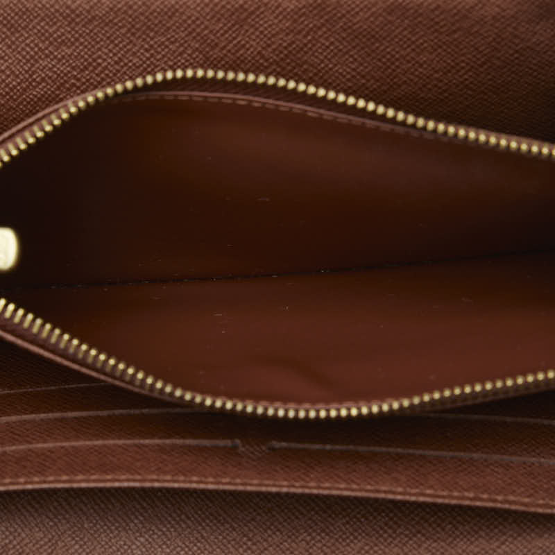 Louis Vuitton Monogram Portefolio Sarah Long Wallet M61726 Brown PVC Leather  Louis Vuitton
