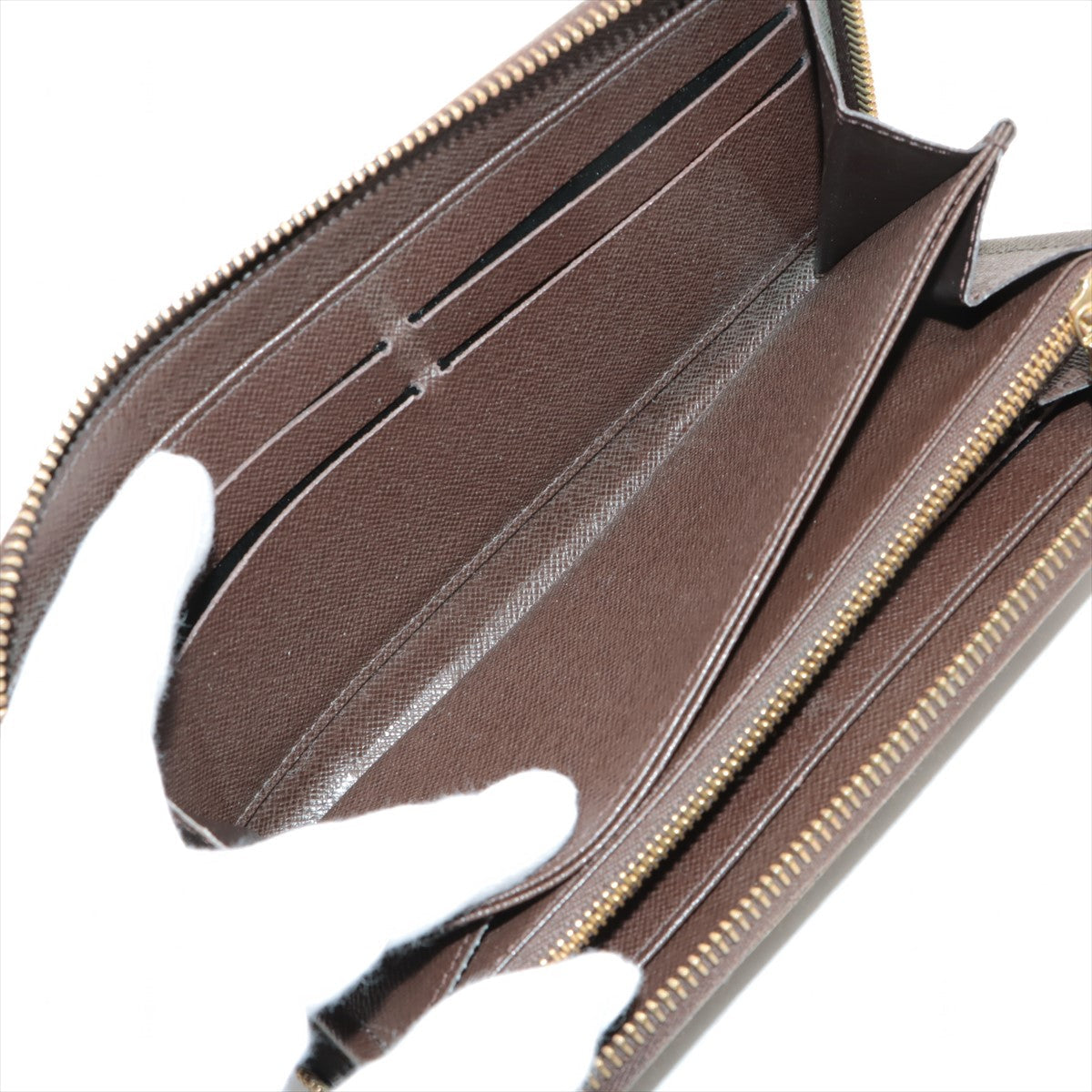 Louis Vuitton Damier Zippy Wallet N41661 Brown Round