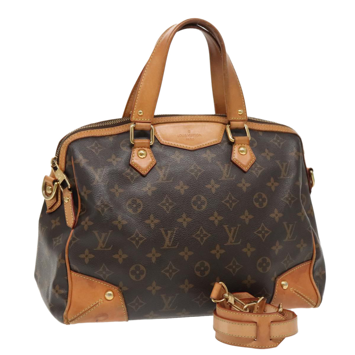 LOUIS VUITTON Monogram Retiro PM Hand Bag 2way Shoulder Bag MB4181 96028