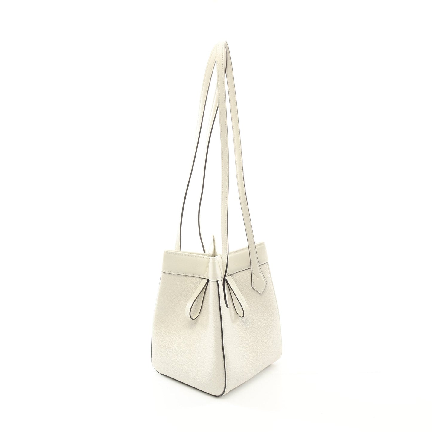 Luxury Fendi ORIGAMI MINI Origami Mini Shoulder bag Leather White