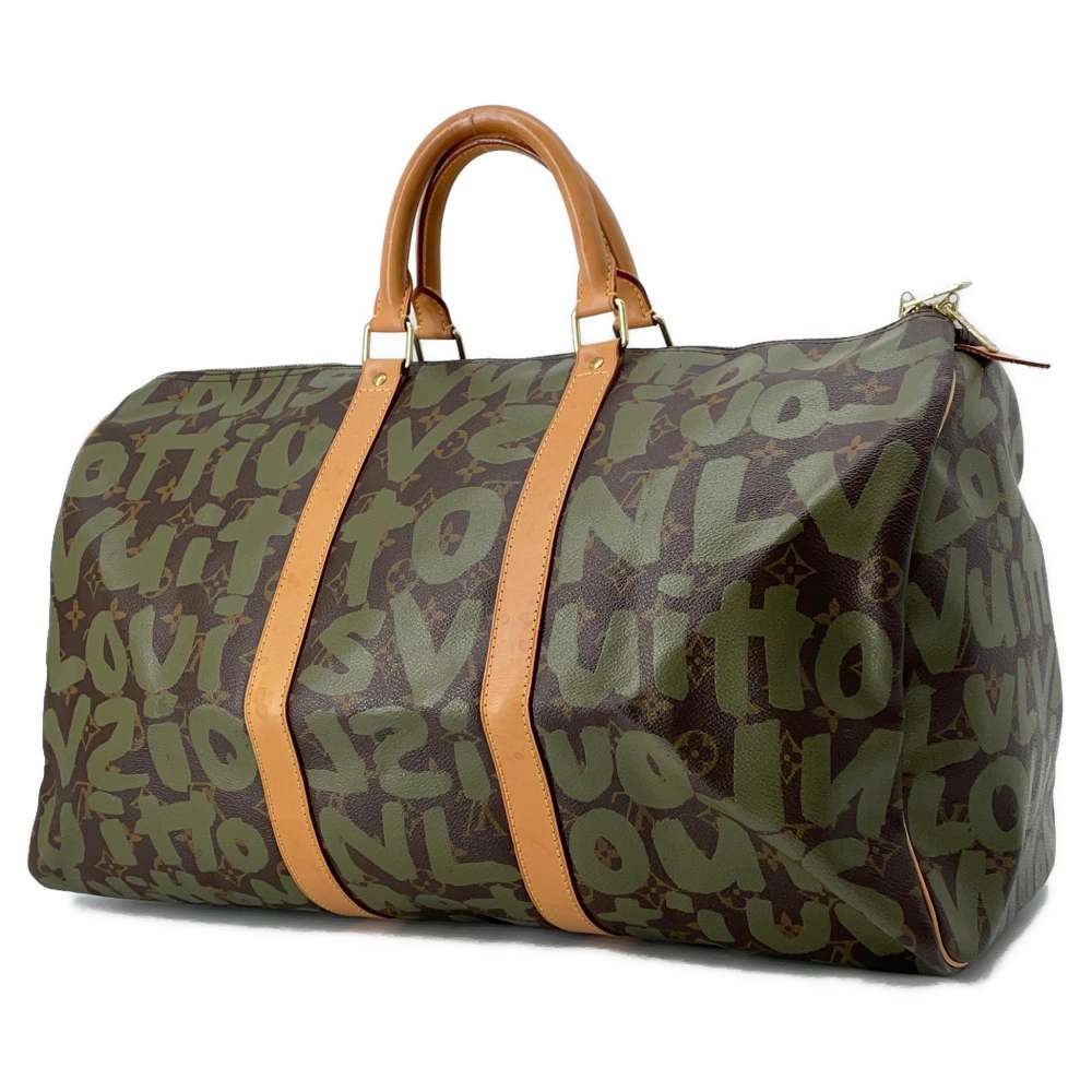 LOUIS VUITTON Keepall Vert M92196 Monogram・Graffiti Size 50