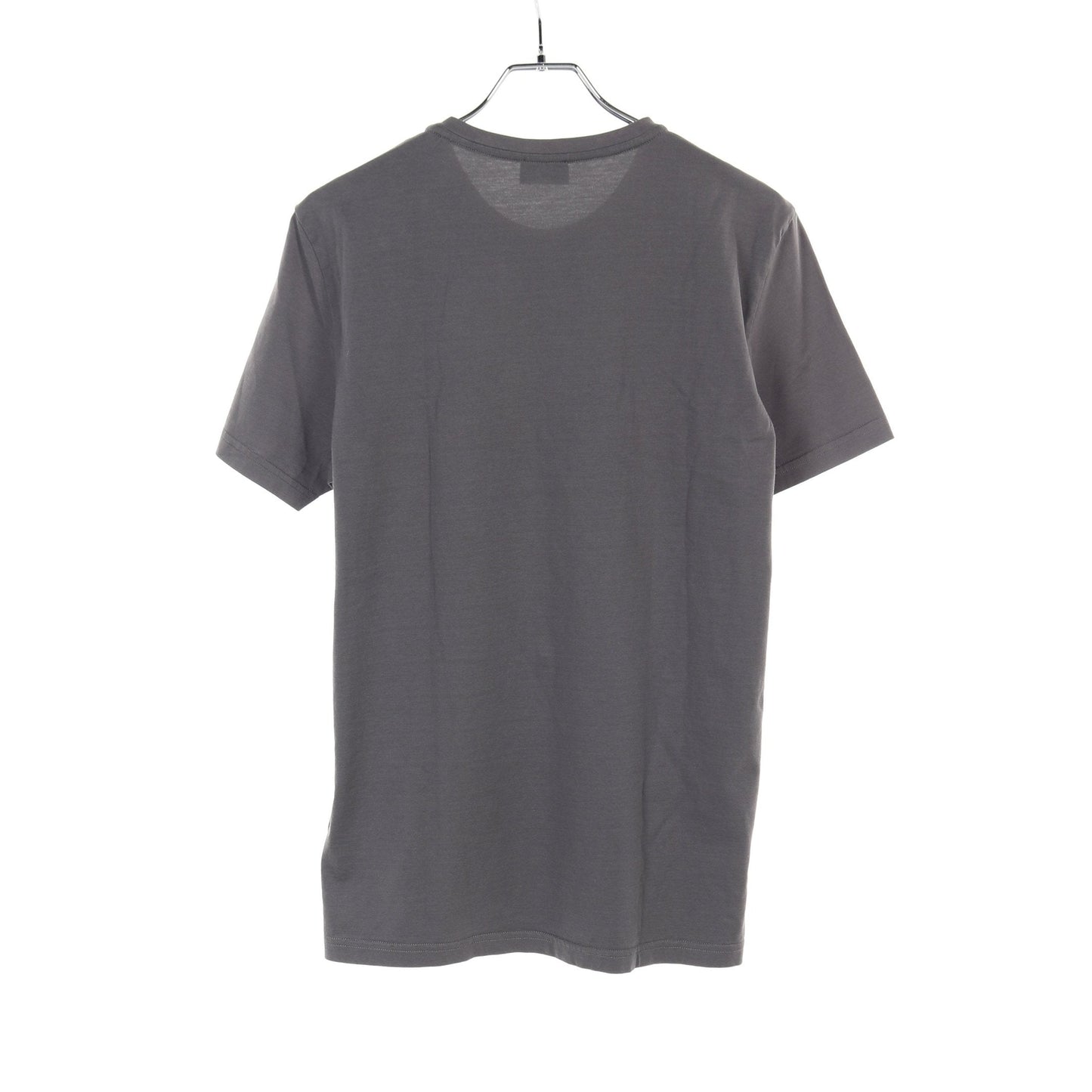 Luxury Fendi FF logo T-shirt Crew neck Cotton Gray