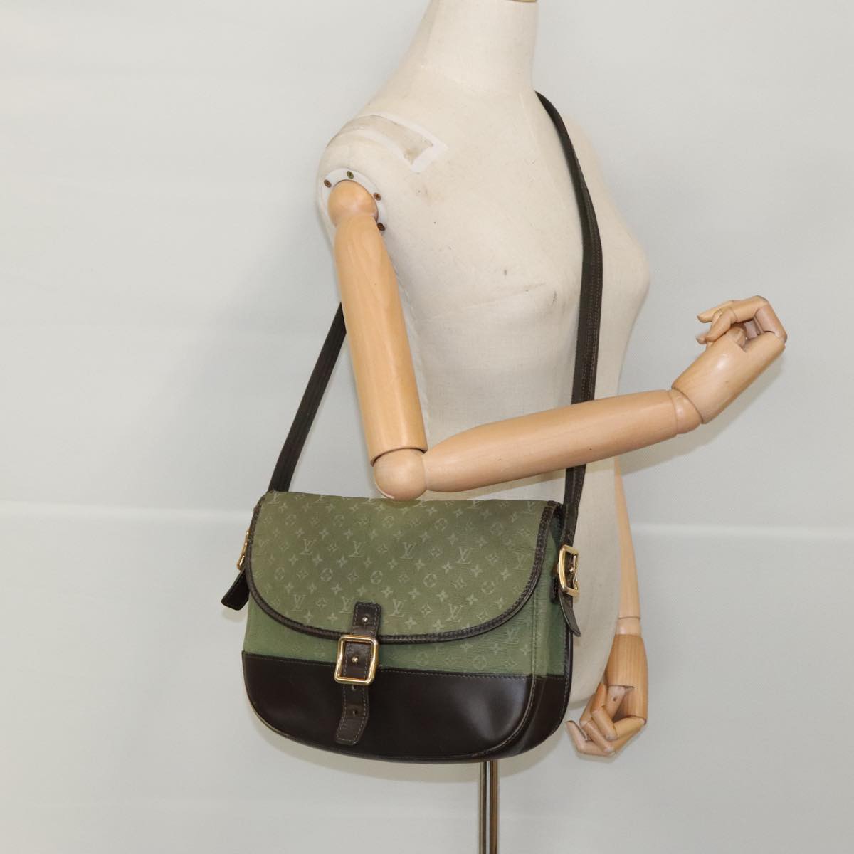 LOUIS VUITTON Monogram Mini Belanger Shoulder Bag TST Khaki M92673 96126