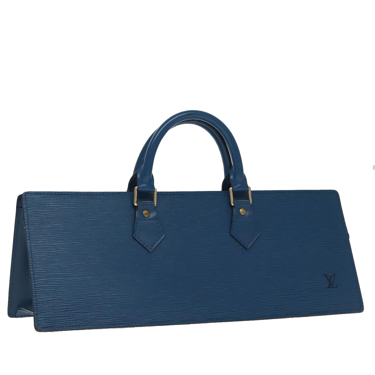 LOUIS VUITTON Epi Sac Triangle Hand Bag Blue M52095 LV 96139