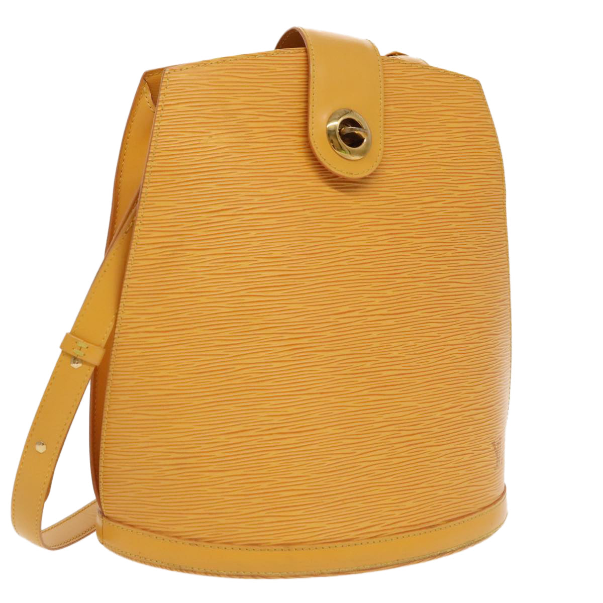 LOUIS VUITTON Epi Cluny Shoulder Bag Yellow M52259 LV 96140