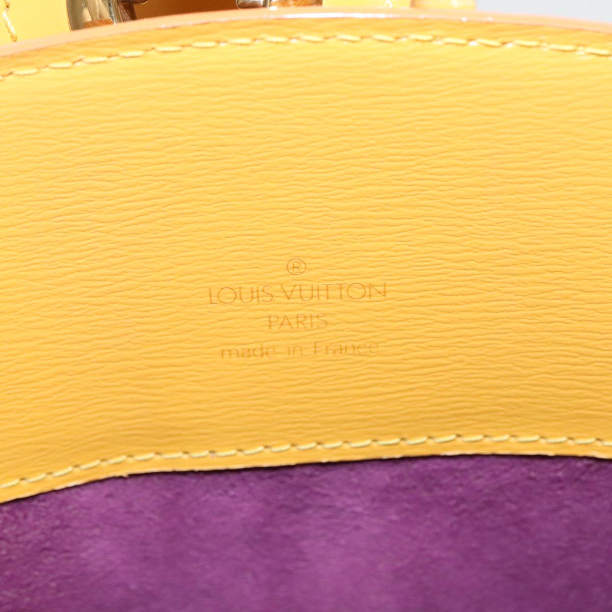LOUIS VUITTON Epi Cluny Shoulder Bag Yellow M52259 LV 96140