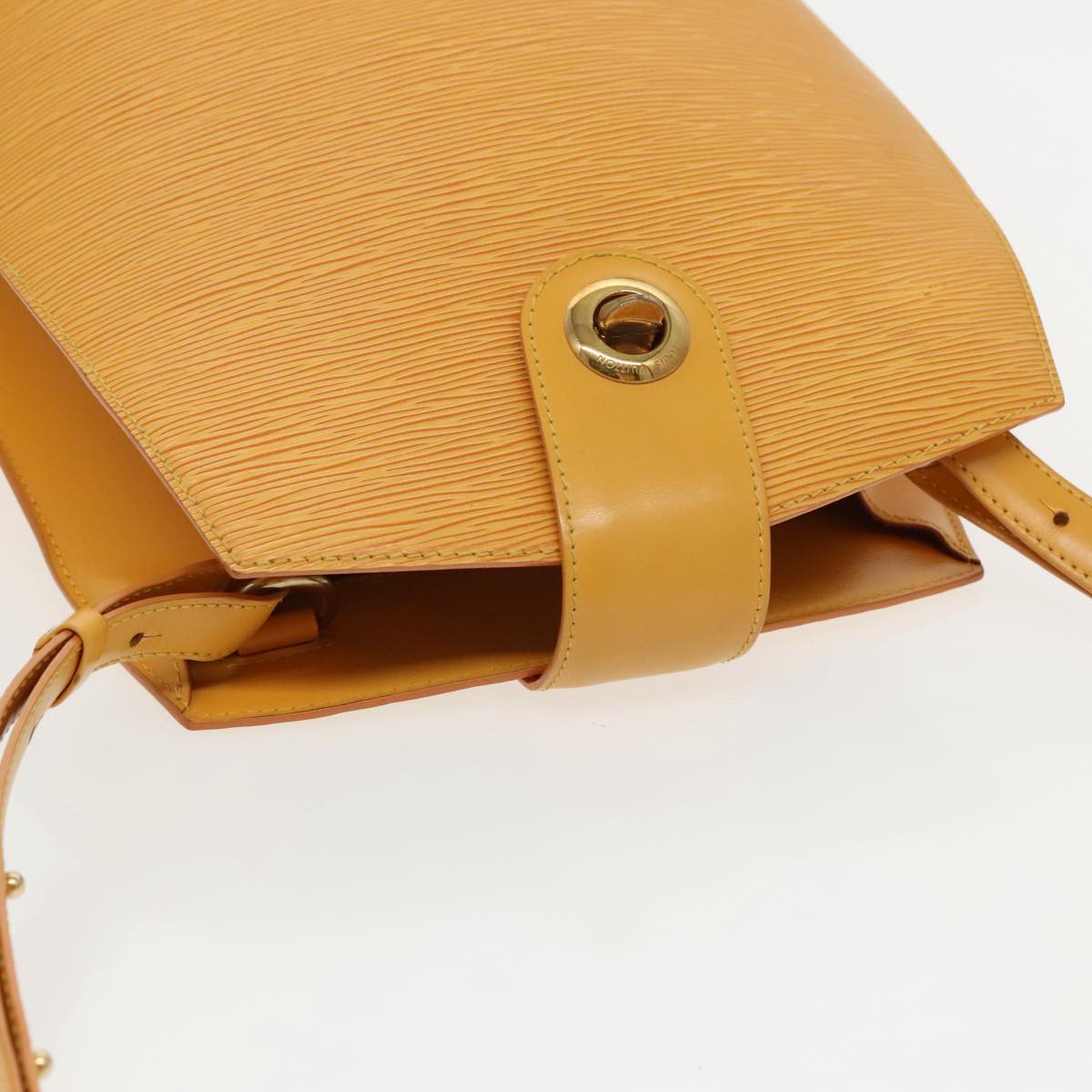 LOUIS VUITTON Epi Cluny Shoulder Bag Yellow M52259 LV 96140