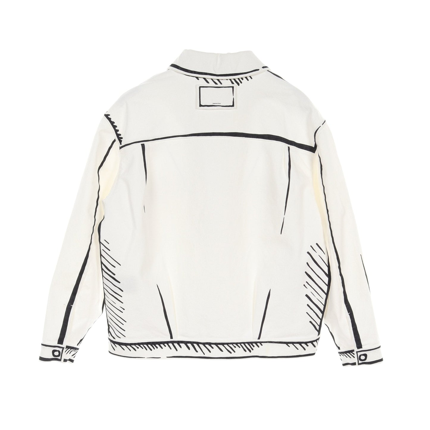 Luxury Fendi Luxury Fendi * Joshua Vides Denim Jacket Cotton White Black