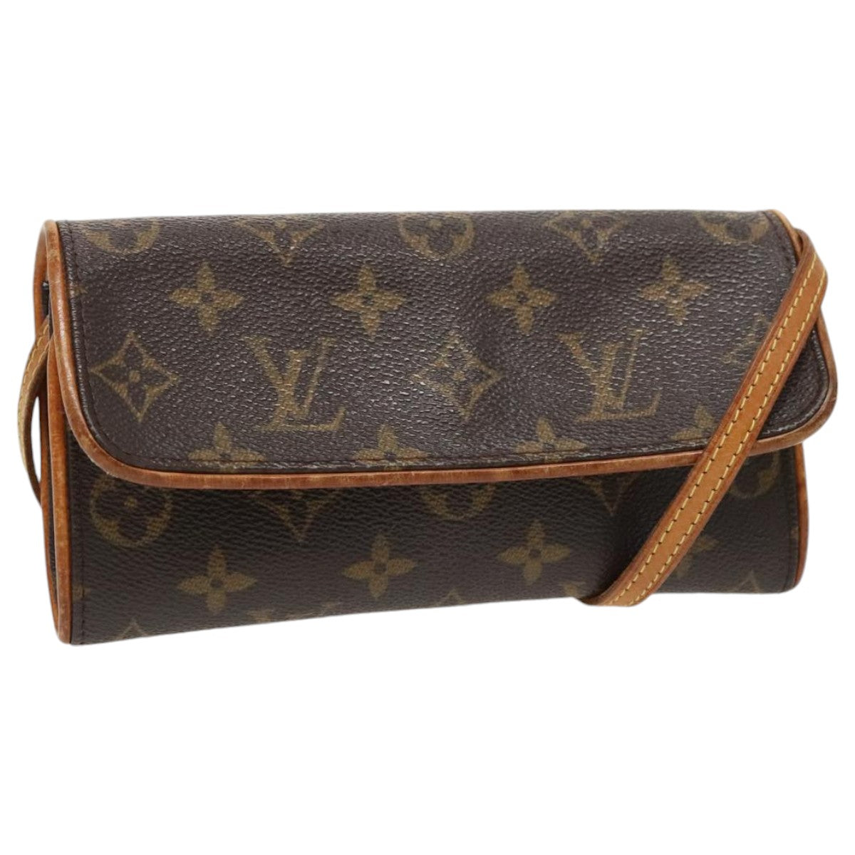 LOUIS VUITTON Monogram Pochette Twin PM Shoulder Bag M51854 LV 96153