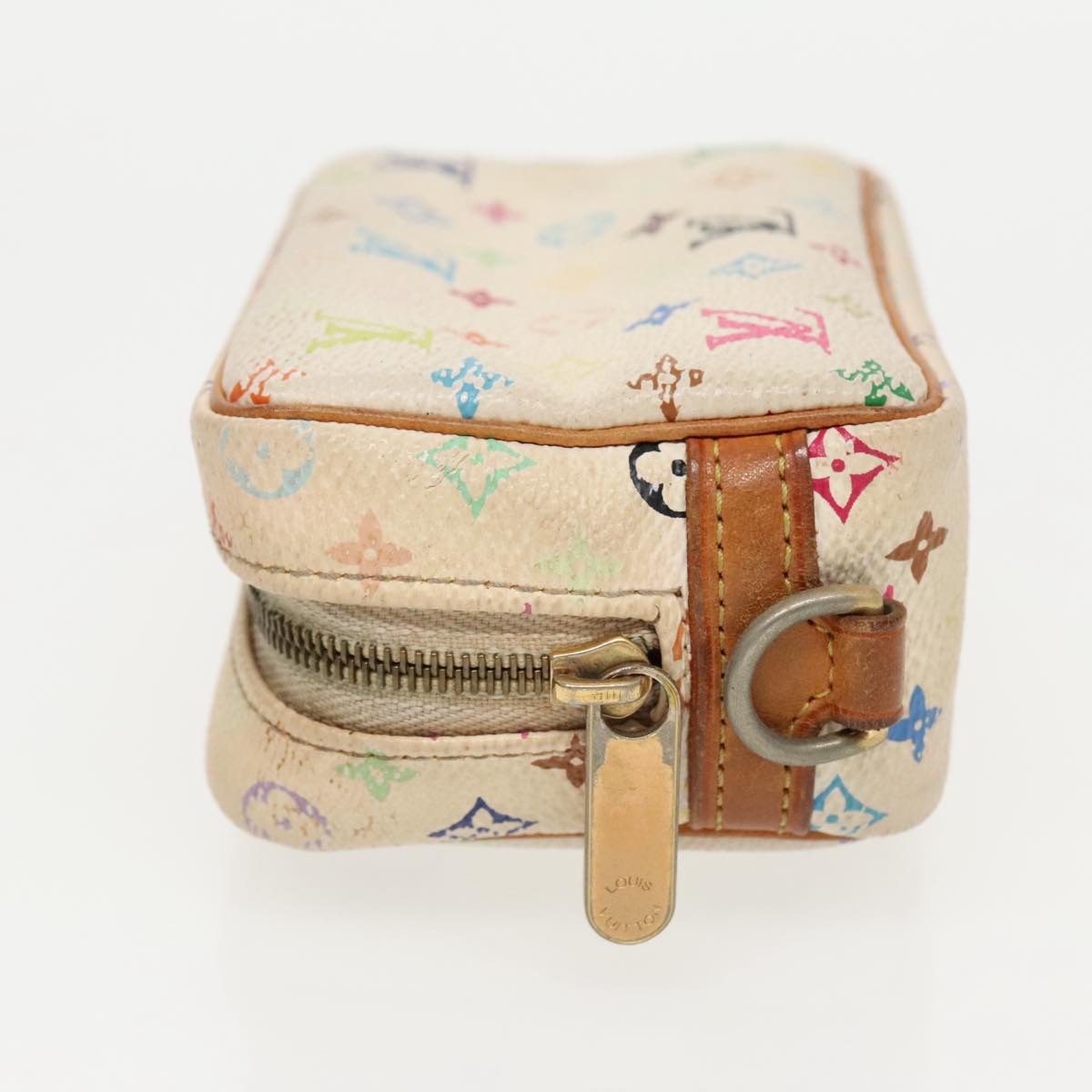 LOUIS VUITTON Monogram Multicolor Trousse Wapity Pouch White M58033 96162