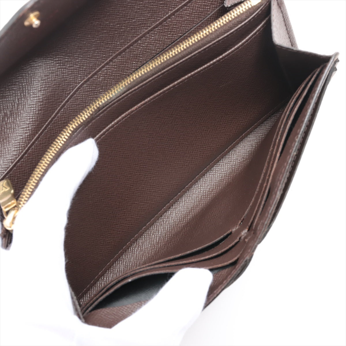 Louis Vuitton Damier Portfoliosara N63209 Brown Wallet