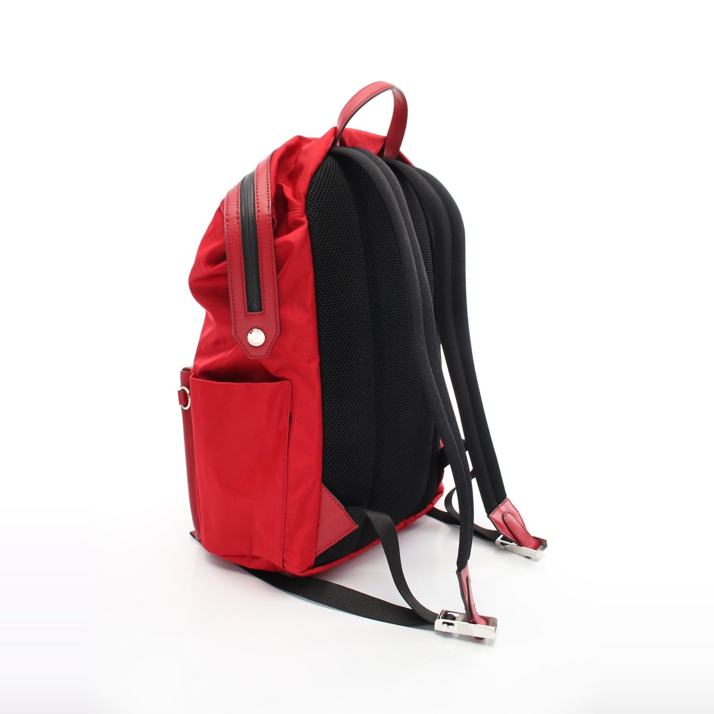 Luxury Fendi Vocabulary HOPE Backpack Rucksack Nylon Leather Red Yellow Light blue