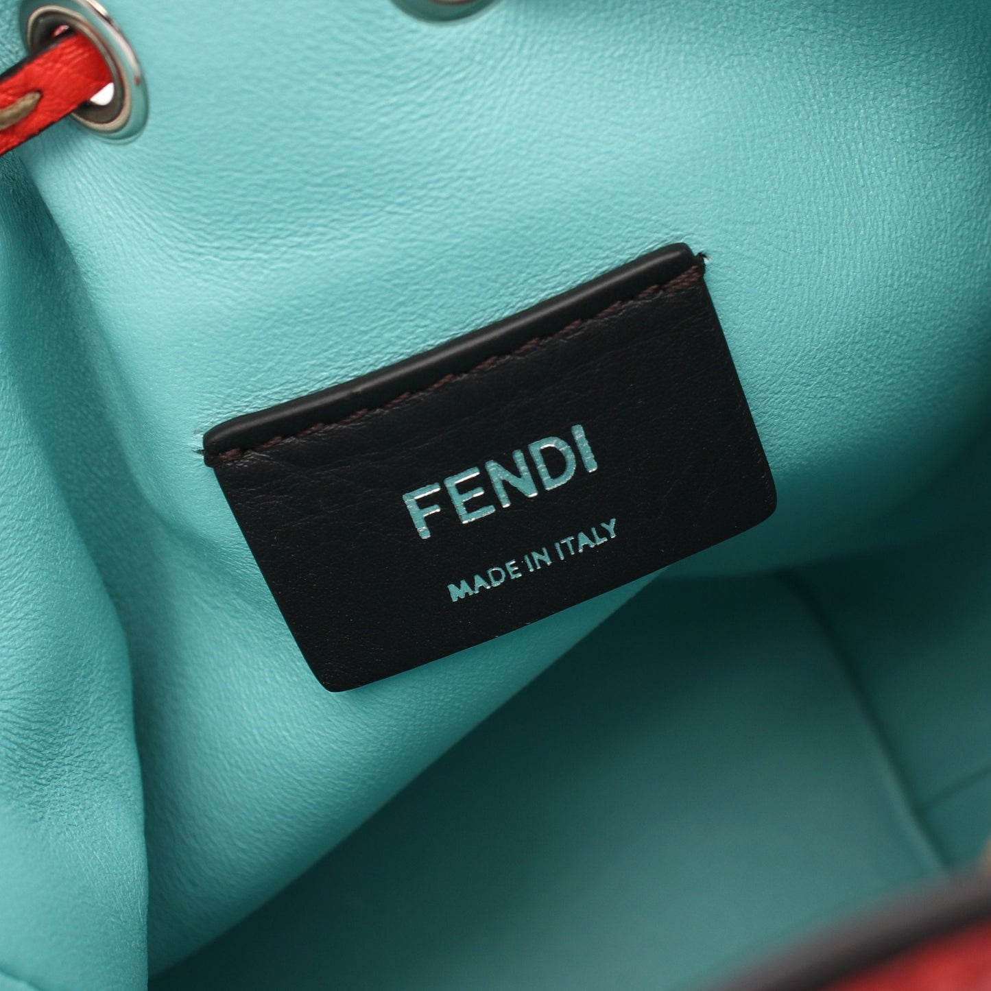 Luxury Fendi Mini Montresor Handbag Leather Red 2WAY
