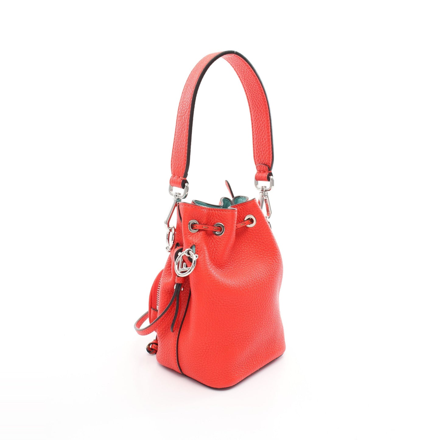 Luxury Fendi Mini Montresor Handbag Leather Red 2WAY