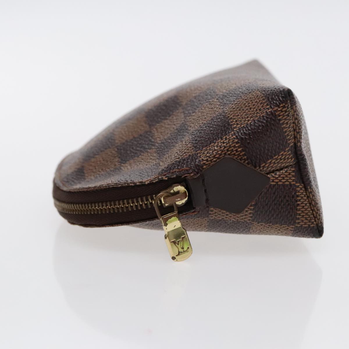 LOUIS VUITTON Damier Ebene Pochette Cosmetic PM Pouch N47516 LV 96260