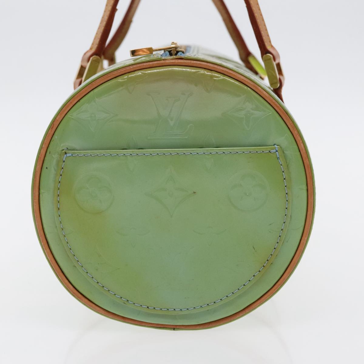 LOUIS VUITTON Monogram Vernis Bedford Hand Bag Baby Blue M91007 LV 96298