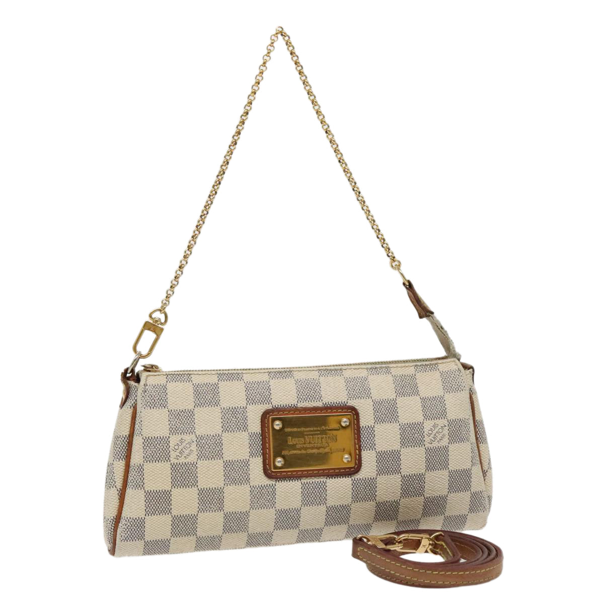LOUIS VUITTON Damier Azur Eva Shoulder Bag 2way N55214 LV 96316