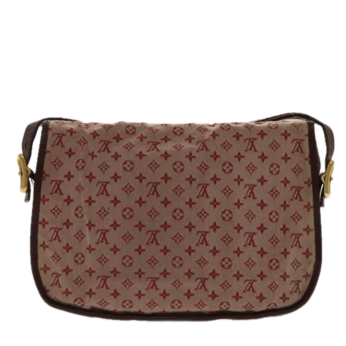 LOUIS VUITTON Monogram Mini Belanger Shoulder Bag Red M92671 LV 96318