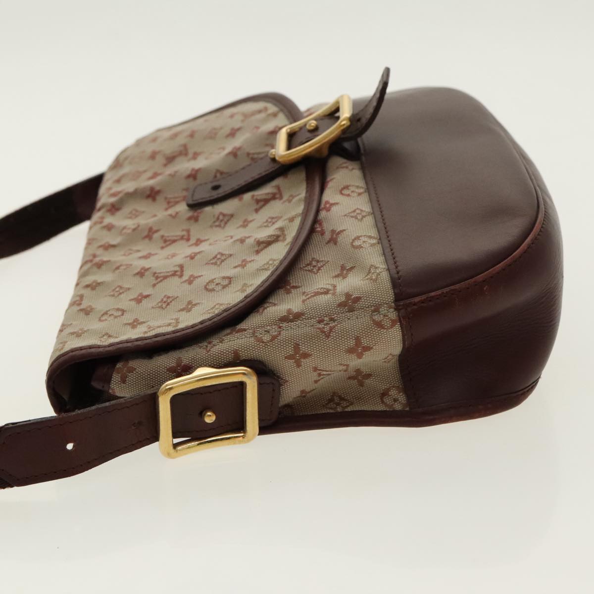 LOUIS VUITTON Monogram Mini Belanger Shoulder Bag Red M92671 LV 96318