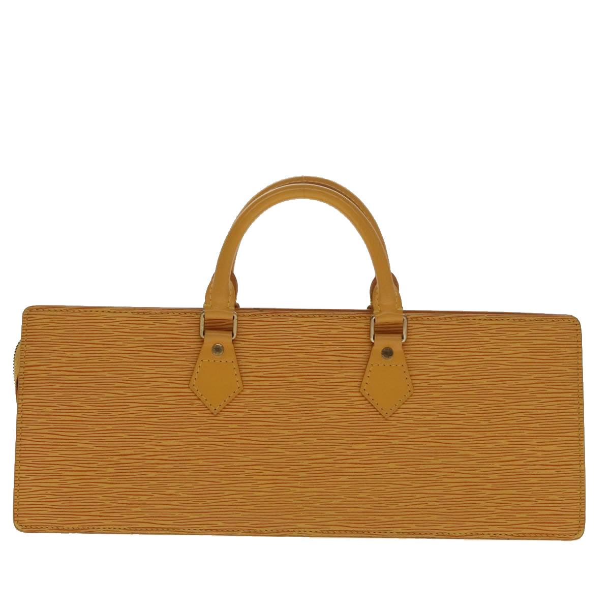 LOUIS VUITTON Epi Sac Triangle Hand Bag Yellow M52099 LV 96322