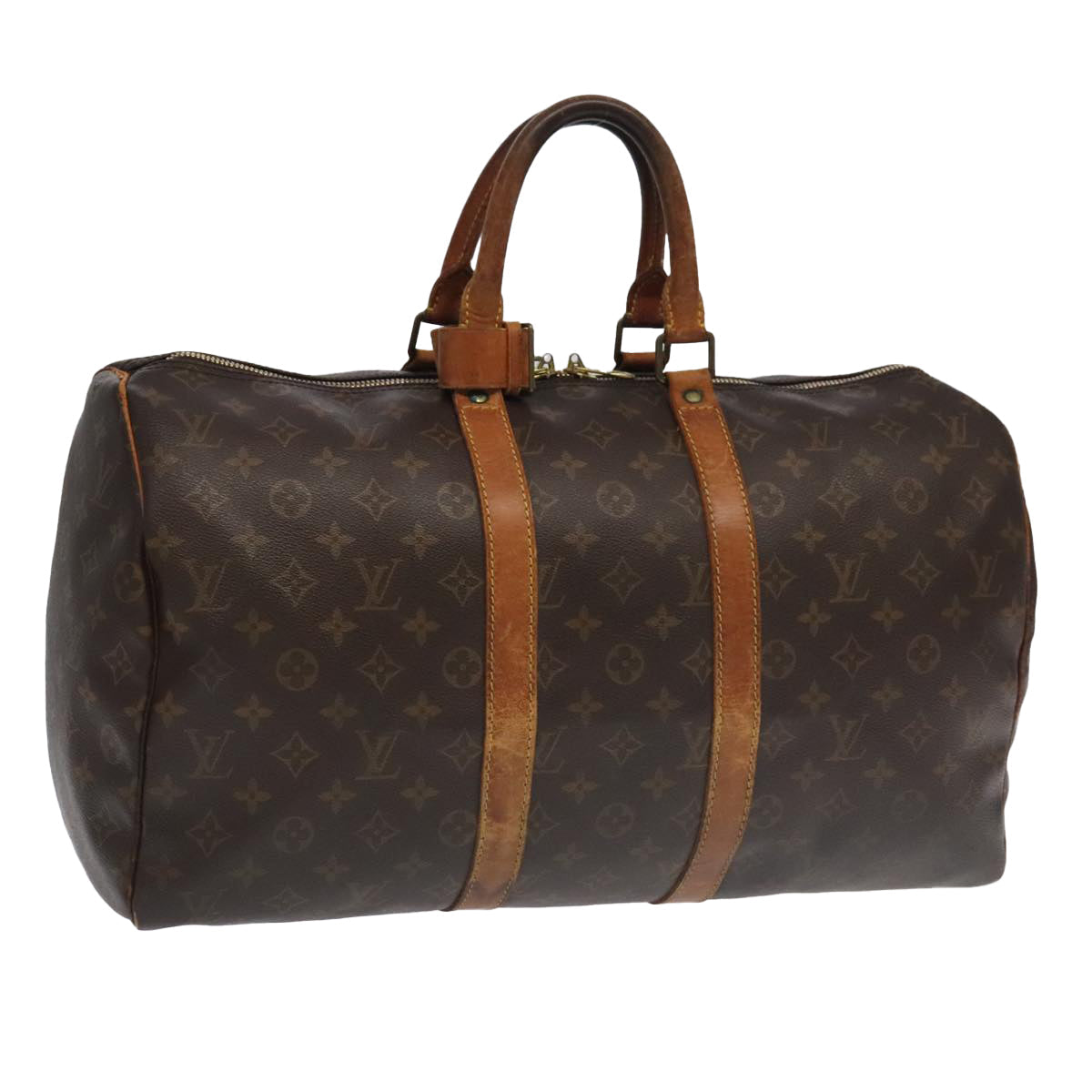 LOUIS VUITTON Monogram Keepall 45 Boston Bag M41428 LV 96353