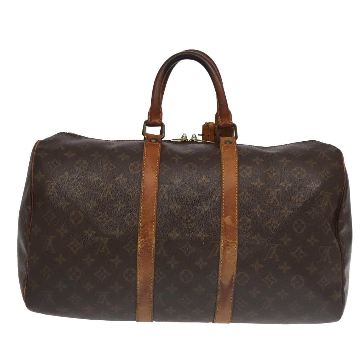 LOUIS VUITTON Monogram Keepall 45 Boston Bag M41428 LV 96353