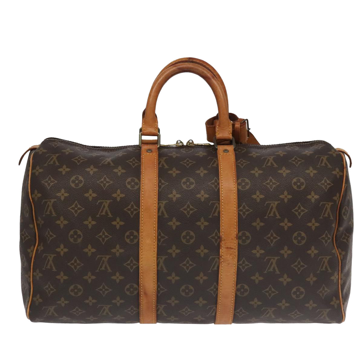 LOUIS VUITTON Monogram Keepall 45 Boston Bag M41428 LV 96355