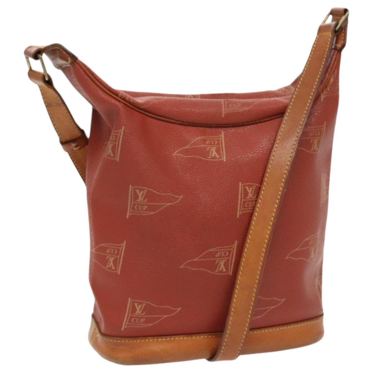 LOUIS VUITTON LOUIS VUITTON Cup Le Touquet Shoulder Bag Red M80027 96365