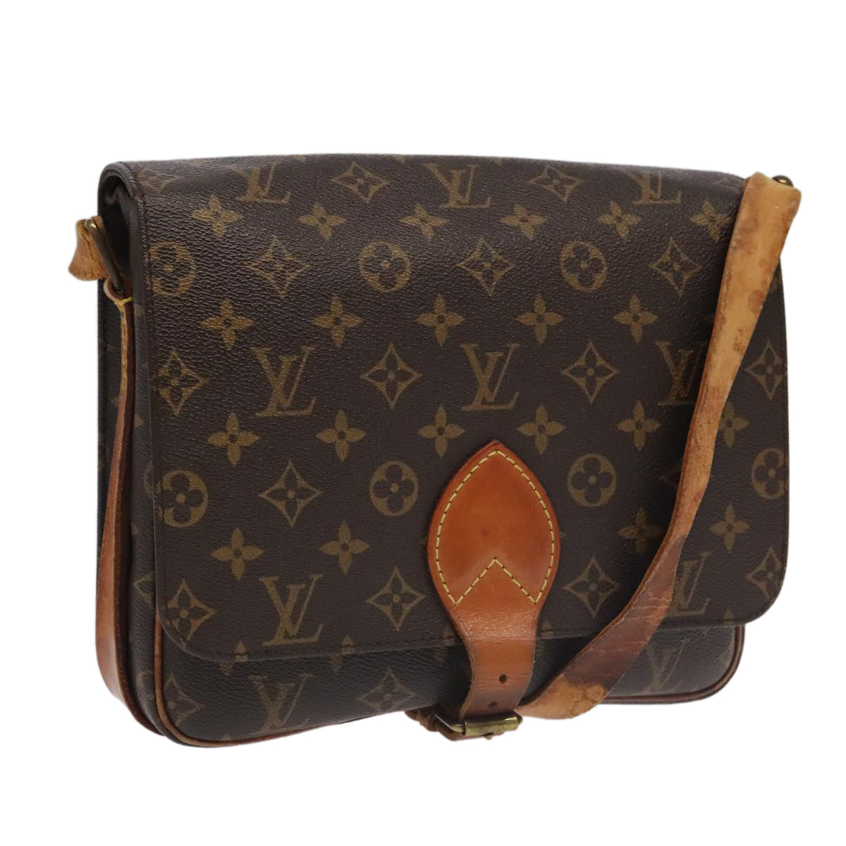 LOUIS VUITTON Monogram Cartouchiere GM Shoulder Bag M51252 LV 96368
