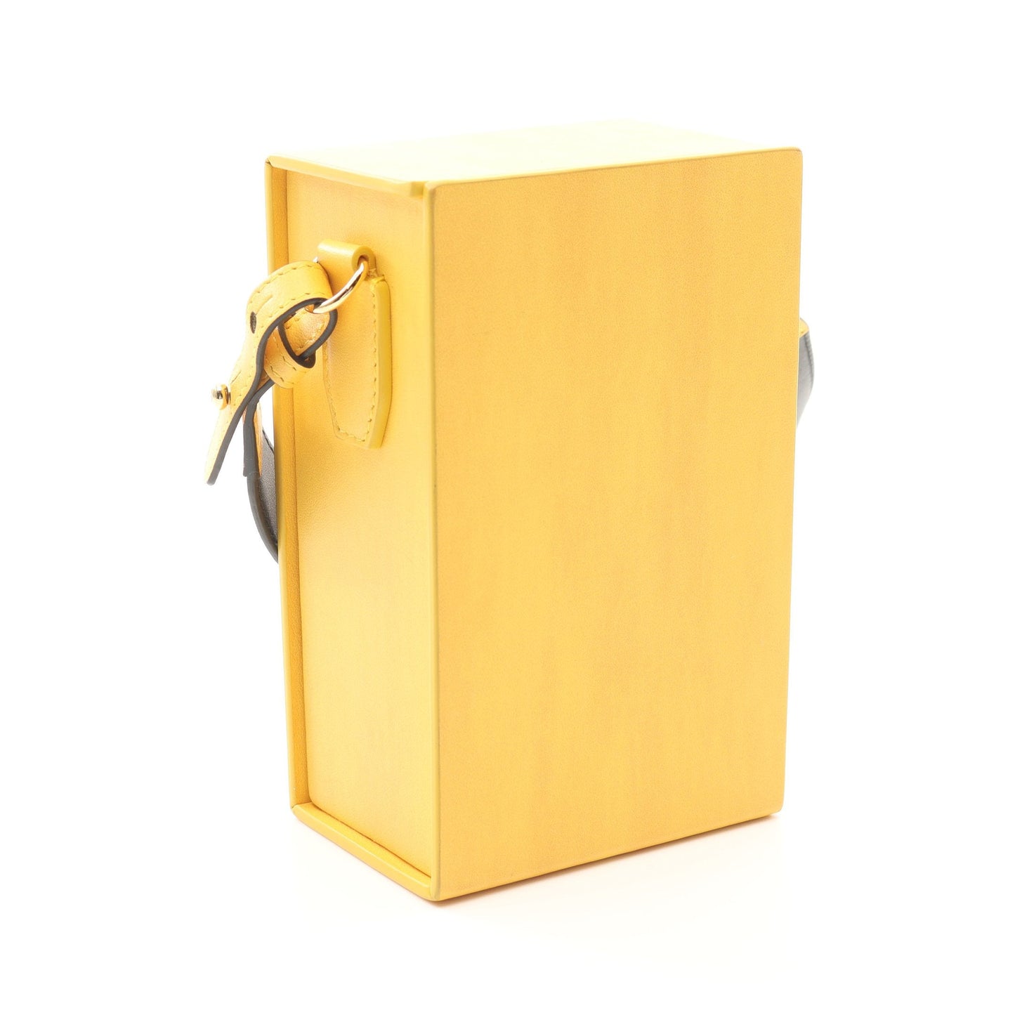 Luxury Fendi Box Shoulder bag Leather Yellow
