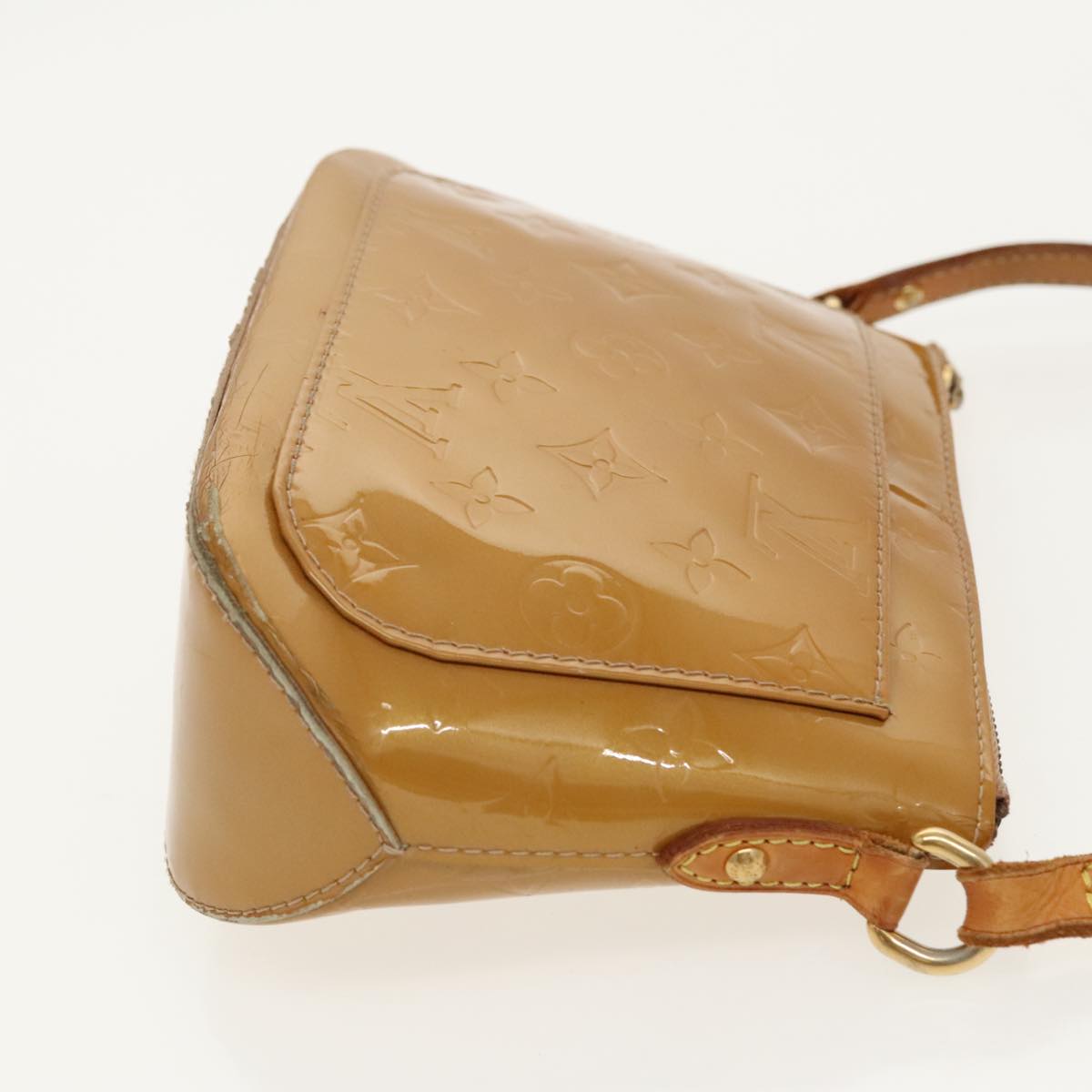 LOUIS VUITTON Monogram Vernis Minna Street Bag Noisette M91508 LV 96392