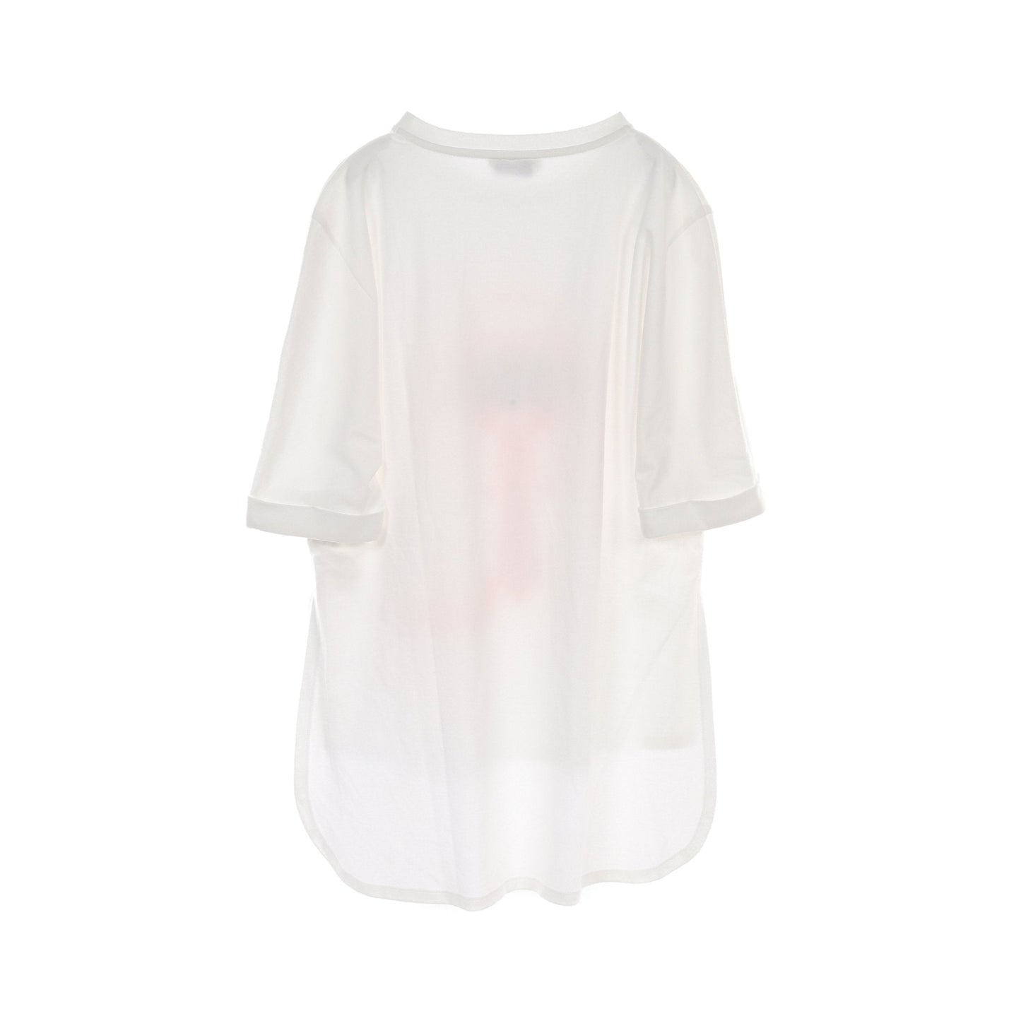 Luxury Fendi KARL LOVES Karl Lagerfeld T-shirt Short sleeve Cotton White Orange Fur Sequin