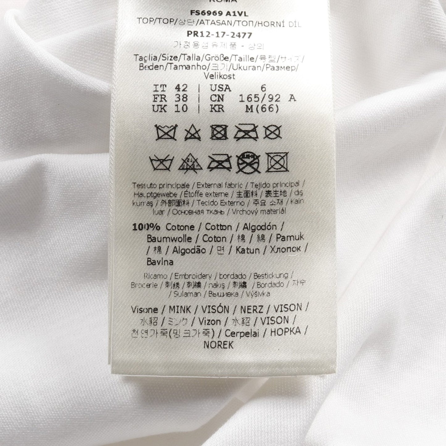 Luxury Fendi KARL LOVES Karl Lagerfeld T-shirt Short sleeve Cotton White Orange Fur Sequin