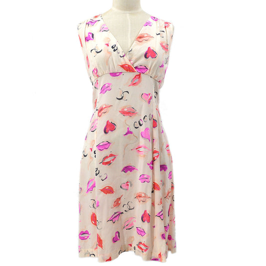 Luxury Chanel 1995 Coco sleeveless silk dress