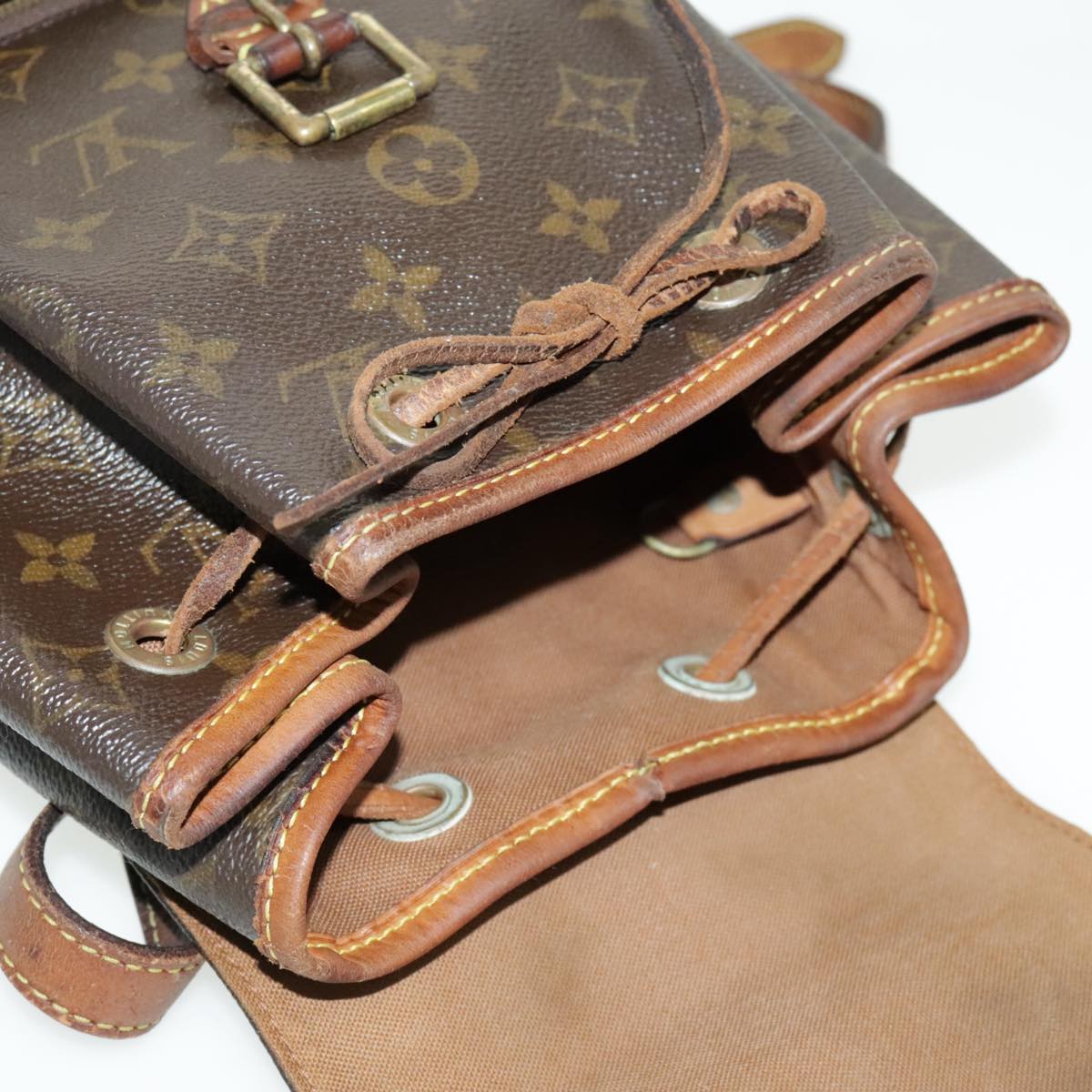 LOUIS VUITTON Monogram Montsouris MM Backpack M51136 LV 96404