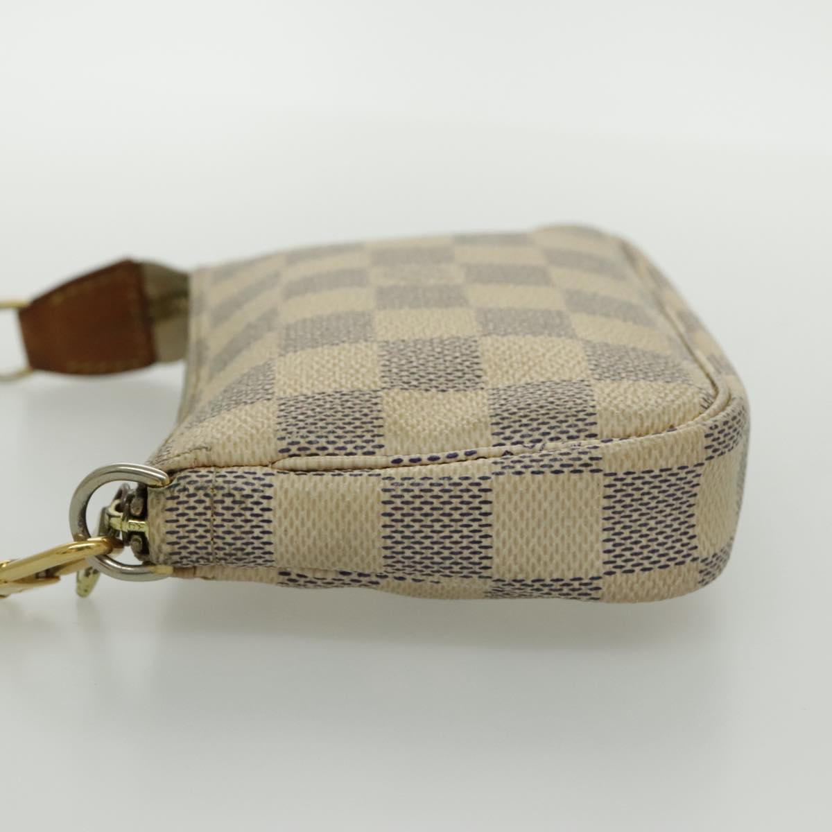 LOUIS VUITTON Damier Azur Mini Pochette Accessoires Pouch N63005 LV 96408