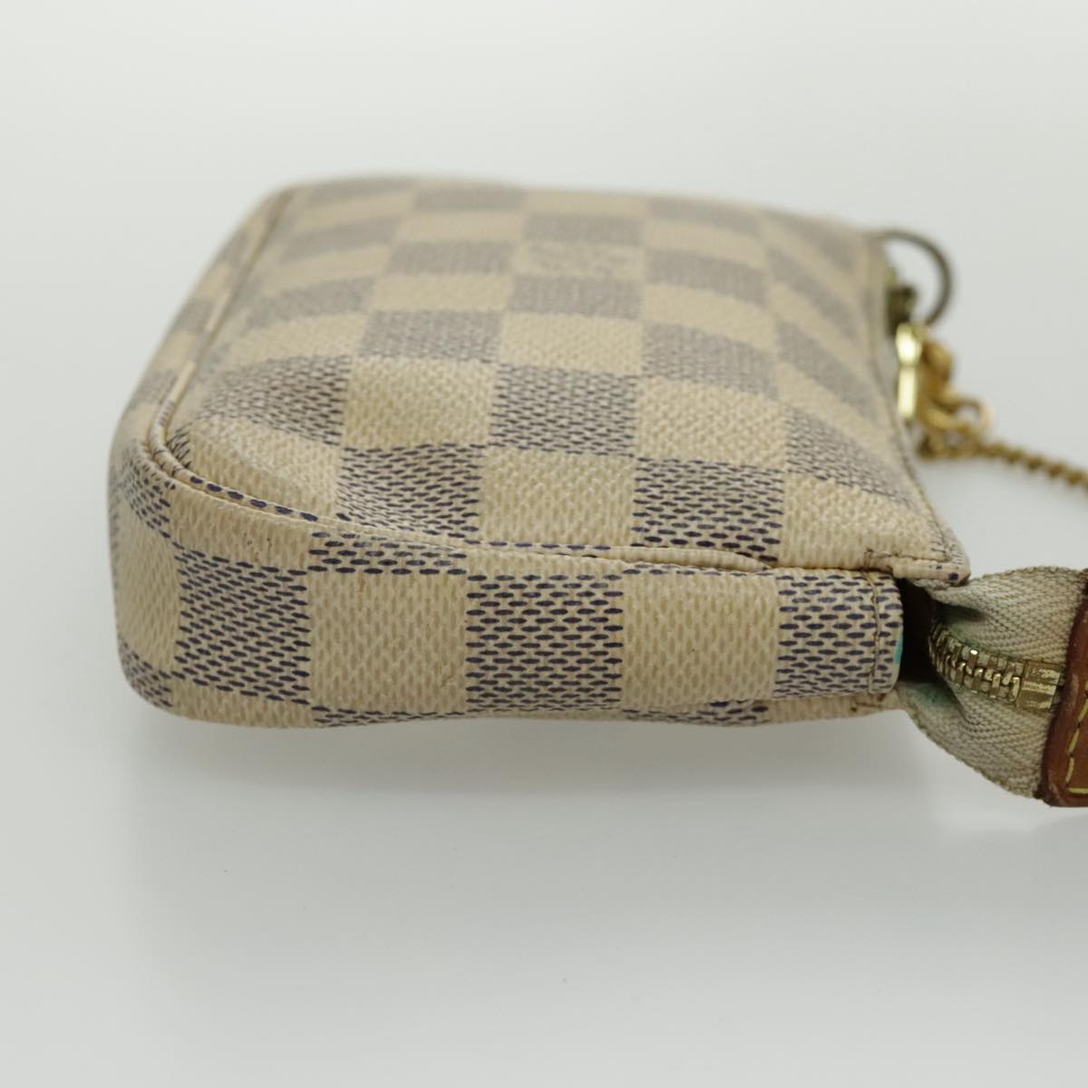 LOUIS VUITTON Damier Azur Mini Pochette Accessoires Pouch N63005 LV 96408