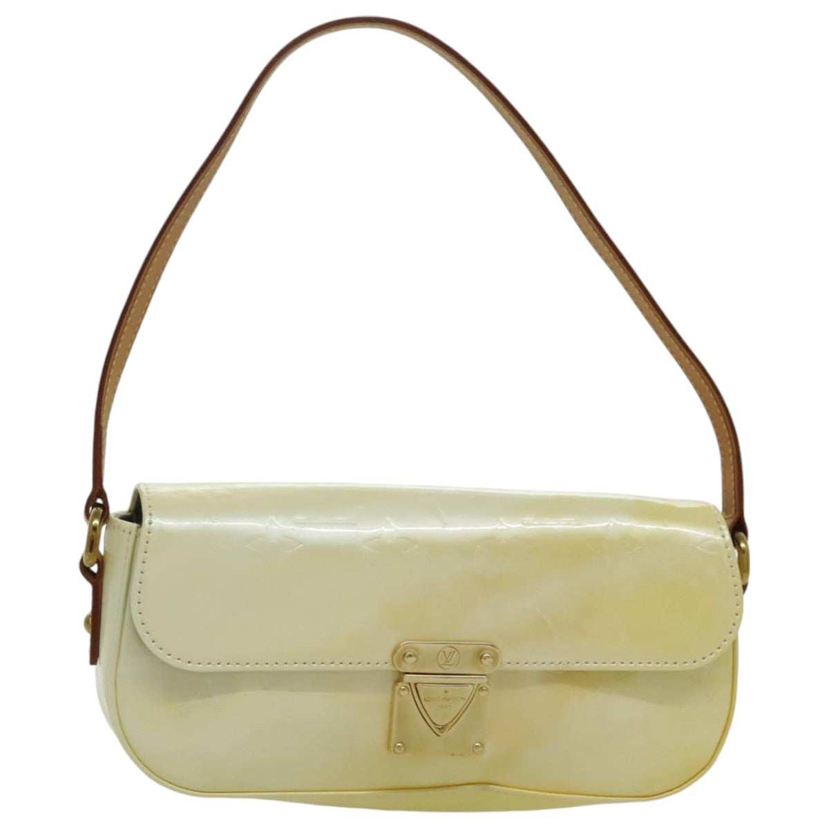 LOUIS VUITTON Monogram Vernis Malibu street Shoulder Bag Perle M91507 96411