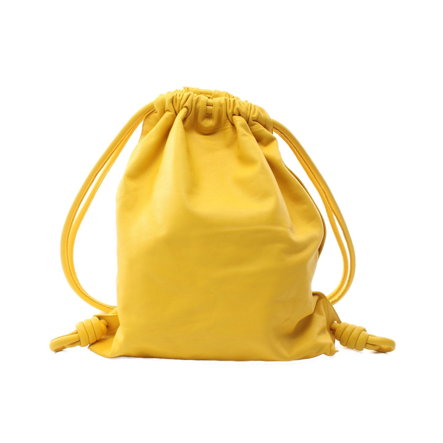 Luxury Fendi YAGO Yago Anagram Knapsack Leather Yellow