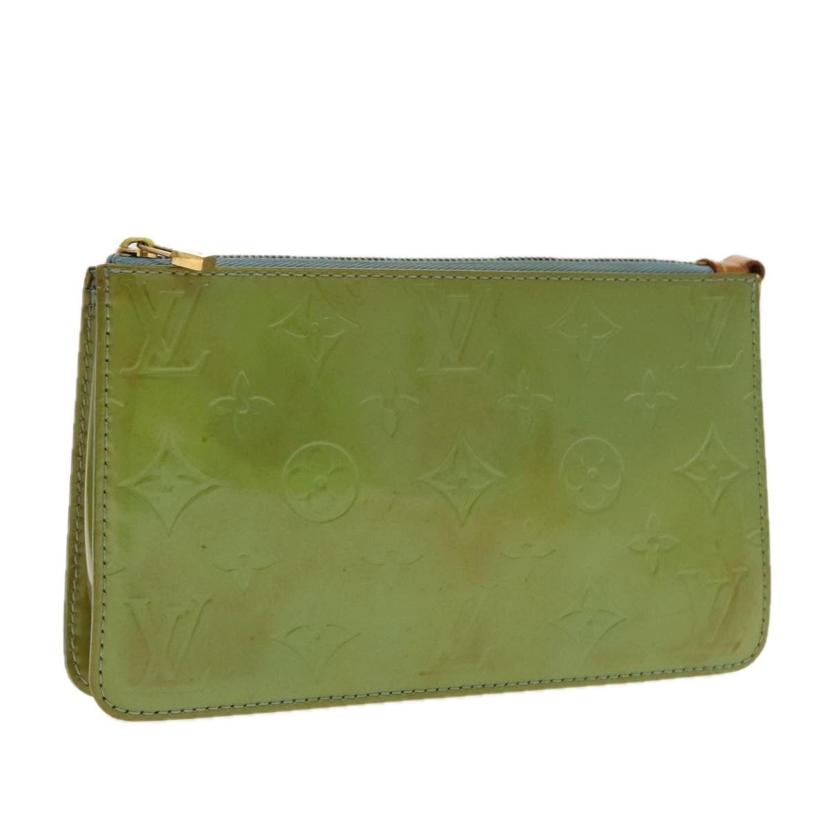 LOUIS VUITTON Monogram Vernis Lexington Pouch Baby Blue M91011 LV 96433