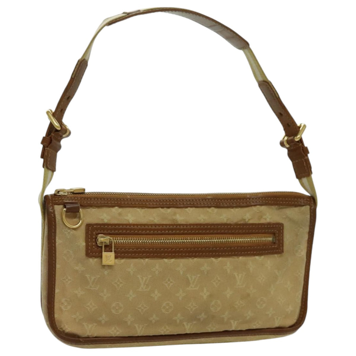 LOUIS VUITTON Monogram Mini Pochette Catrain Bag Beige M92333 LV 96438