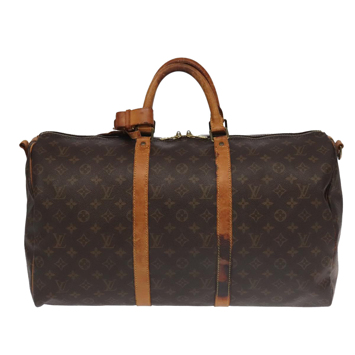 LOUIS VUITTON Monogram Keepall Bandouliere 50 Boston Bag M41416 LV 96456