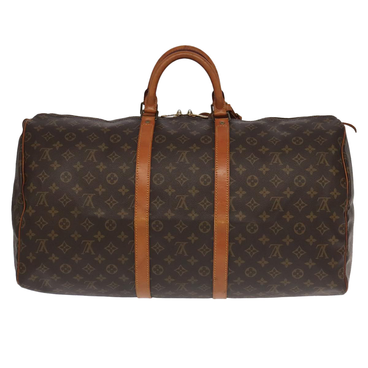 LOUIS VUITTON Monogram Keepall 55 Boston Bag M41424 LV 96461