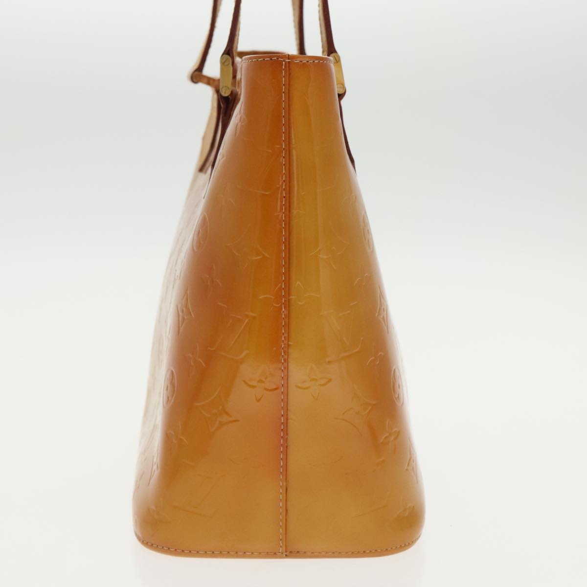 LOUIS VUITTON Monogram Vernis Houston Hand Bag Beige M91004 LV 96467