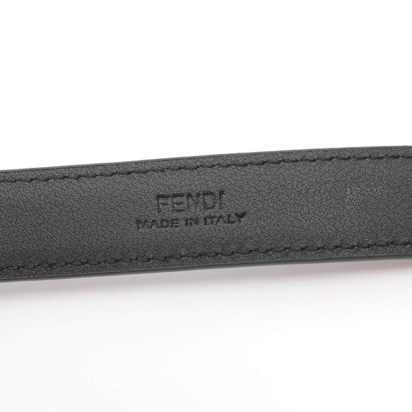 Luxury Fendi FF Belt Leather Black